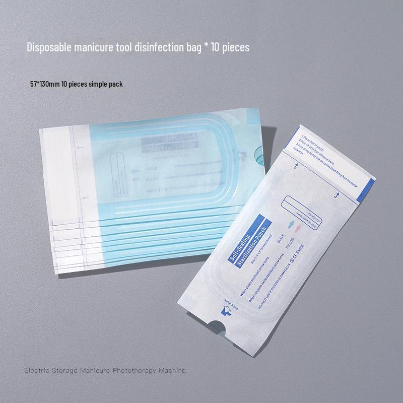 

Одноразовый дезинфицирующий пакет для хранения инструментов и принадлежностей для маникюра