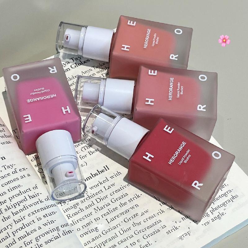 Herorange 4Colors Liquid Blush Pressed Blush Moisturizing Color Enhancing Face Eyes Lips Women'S Makeup Create Rouge Blush Cream