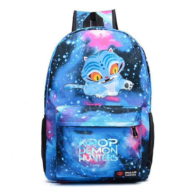 Witch Hunters Peripheral Cartoon Printing Korean Edition School Bag Primary and Secondary School Students Large Capacity Casual Simple Backpack