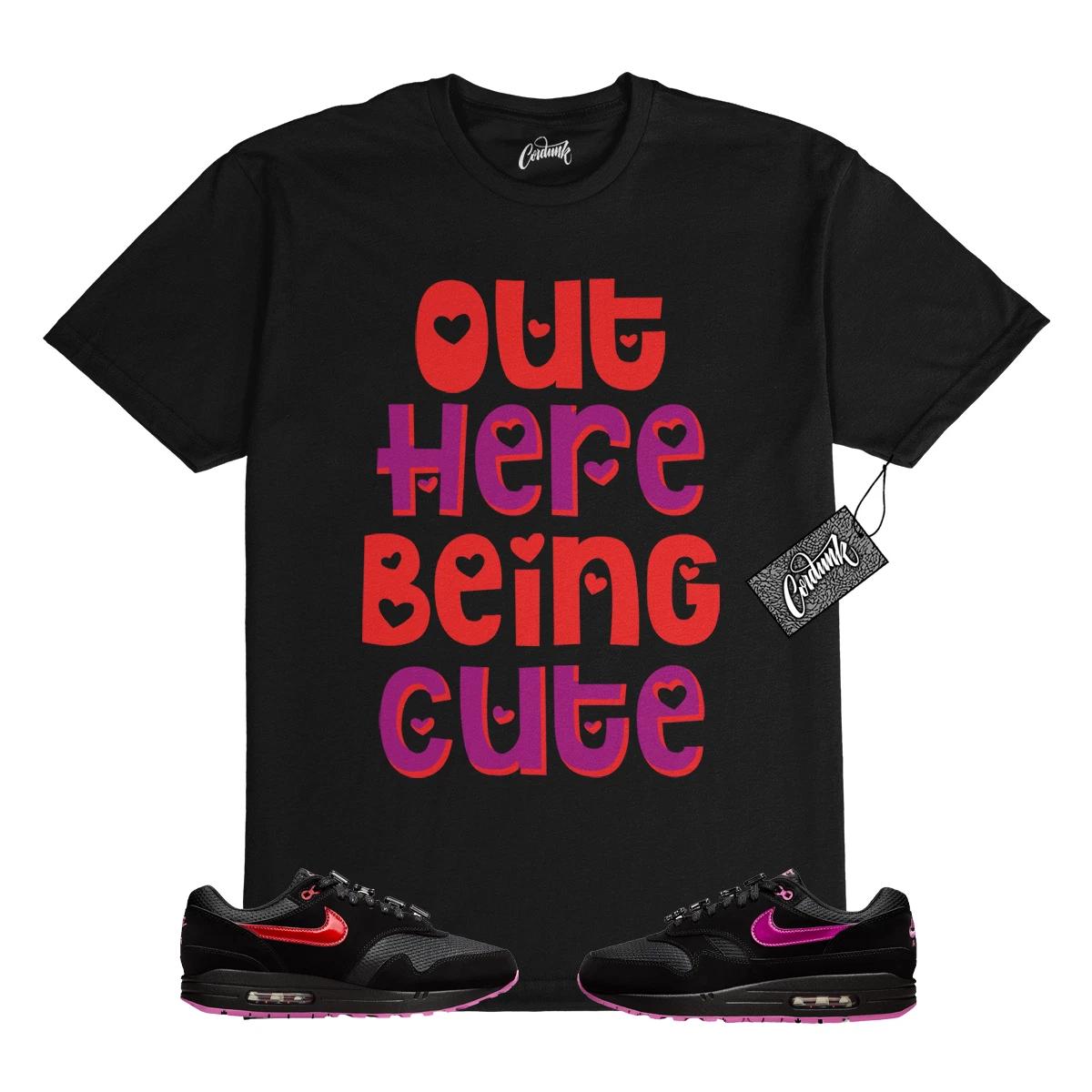 

Air Max 1 PRM Valentine’s Day Black Playful Pink T Shirt Match OHBC XL