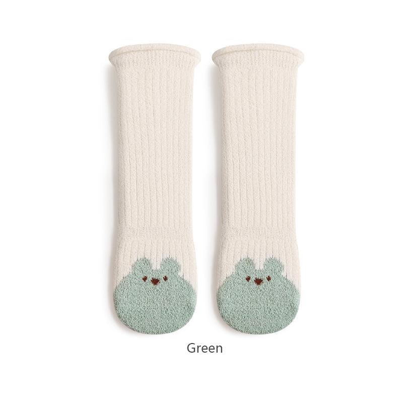 Winter Baby Stockings Warm Thick Baby Long Tube Socks Cute Cartoon Loose Cuff Newborn High Knee Socks