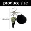 Dark Aesthetic Resin Skeleton Keychain Lightweight Carabiner Clip Multi Purpose Bag Charm Halloween Gift Choice