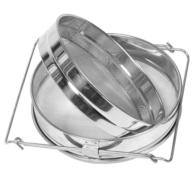 Filtro per Miele Ultra-Fine Regolabile a Doppio Schermo in Acciaio Inossidabile
