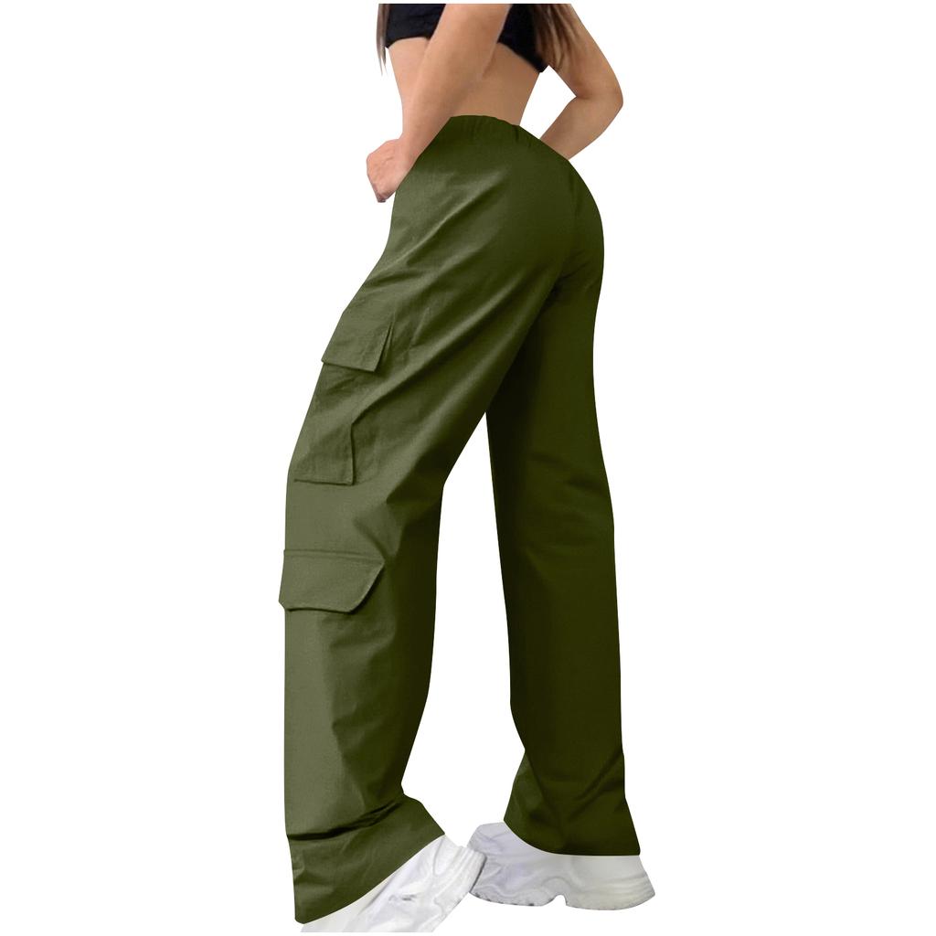 Women's Corduroy Pants Casual Women's Solid Color Corduroy Loose Straight Pants