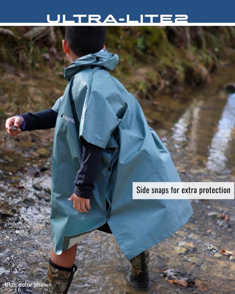 Raincoat Youth Black One Size [FROGG TOGGS] Women's (Carbon Black)