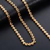 4mm Zierliche Edelstahl Halskette Herz Liebe Gliederkette für Damen Mädchen Goldfarben Beschichtet Halsketten Choker Metallschmuck Geschenk