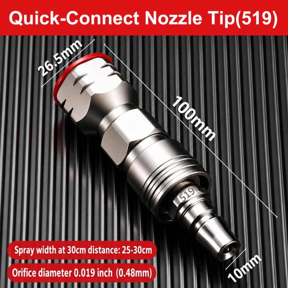 Pressure Fed Airless Sprayer Nozzle Stainless Steel Paint Nozzle  Putty Application
