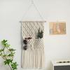 Boho Wall Hanging Tapestry Net Bag Cotton Rope Storage Pouch Home Hotel Homestay Wall Background Art Decor