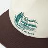 Used BRIXTON CATCH AND RELEASE HP SNAPBACK OFF WHITE/BROWN Brixton catch and release snapback cap