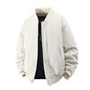 2025 Winter Men's Thick Cotton-Padded Baseball Jacket - Fashionable Loose-Fit, Plus Size, Stand Collar Coat
