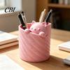 Pen Container 3D Printed Holder, Cat Shape Large Capacity Hollow Barrel Desk Organizer for Gel Pens Pencils Makeup Brushes, Cute Girlish Decor