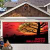 399. Halloween Garage Door Banner Background Cloth Banner Halloween Party Decoration