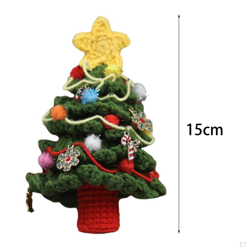 Christmas Crochet Kits Crocheting Craft Set Pendant Handmade for Beginners DIY Doll