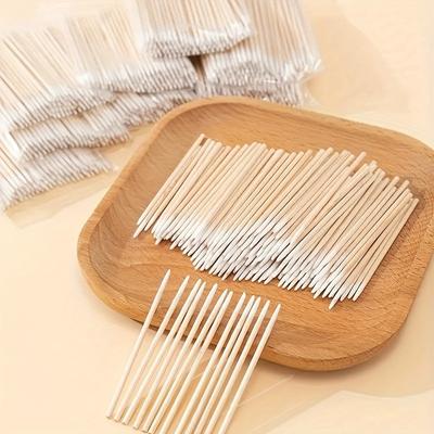 Tamponi di precisione per microblading da 10,1 cm - Punta a punta per il massimo controllo, applicatore per trucco tatuaggi, stick cosmetici di alta qualità, bianco