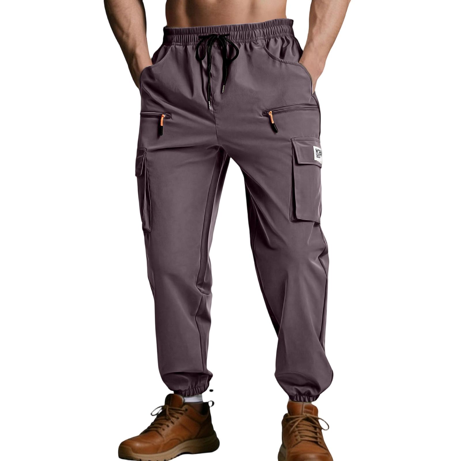 Men s American Loose High Street Leisure Sports More Pocket Workwear Trousers XL