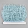 8-10cm Ostrich Feather Trims for Needlework and Handicraft Black Plume Skirt Decoration Natural Feathers Ribbon Fringe