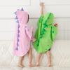 Warm Single Layer Kids Bath Towel Soft Shower Cloak Boy Cloak Towel Cartoon Swim Towel Girls Hooded Bathrobe Sleepwear
