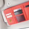 Car Sun Visor Storage Card Bag Glasses Clip Phone Holder For Porsche Panamera Taycan 911 718 Macan Cayenne Boxster Cayman 918