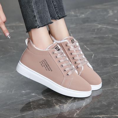 2024 Shoes Female PU Women's Vulcanize Shoes Outdoor Warm Women Sneakers Round Toe Lace Up Low Flat with Ladies Casual Shoes