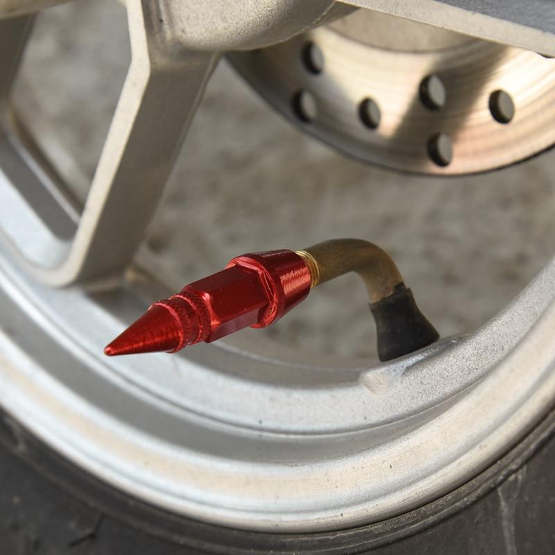 2/4pcs Long Pointed Tire Valve Caps for Automobiles and Motorcycles Tire Valve Cover Wear Parts Car Accessories