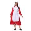 New Halloween Christmas Maid Red Dress Manor Maid Role Costume Fashion