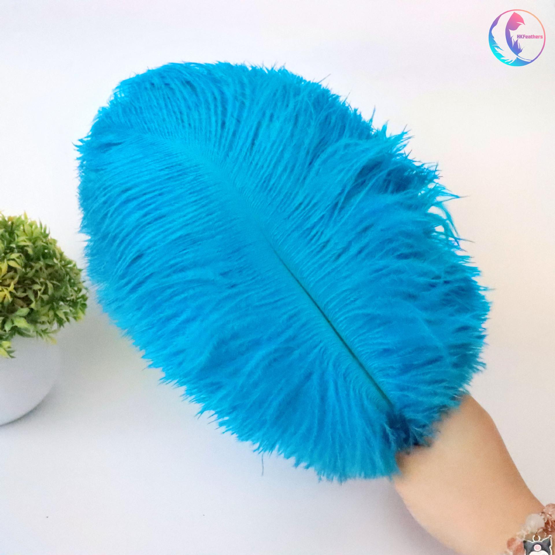 

25-30Cm Colorful Ostrich Feathers, Wedding Table Flower Decoration, Wedding Decoration, Stage Performance Props Diy Jewelry озеро синий