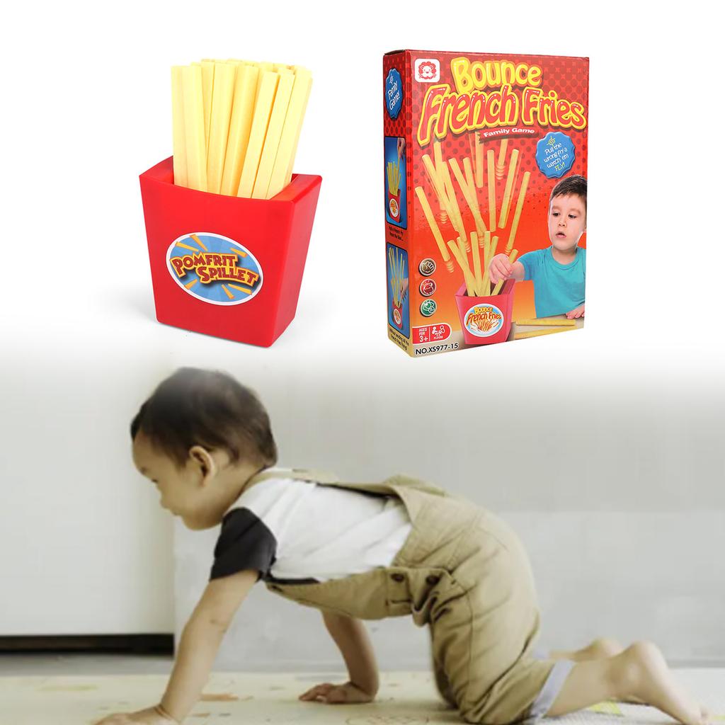 Tricky Board Game Bounce French Fries Fun Gift Set Family Game Party Gathering Icebreaker Tool Toy for Adults Kids