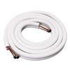 1/2/3/4/7m Insulated Copper Pipe 1/4'' 3/8'' Air Conditioner Pipes Fittings Pair Coil Tube Split Line Wire Set Air Conditioner
