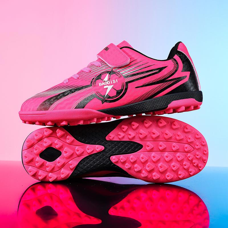 New Kids Professional Football Boots FG Match Grass Soccer Shoes Training Shoes Ultralight Cleats Boys Non-Slip