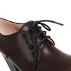 Fashion Women's New Spring and Autumn Round Head Thick Sole Waterproof Platform Lace up High Heel Large Size Deep Mouth Single Shoes