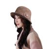 Women 1920s Vintage Knit Bucket Hat - Winter Derby Bowler Fisherman Hat Round Brim Bucket Hat Women