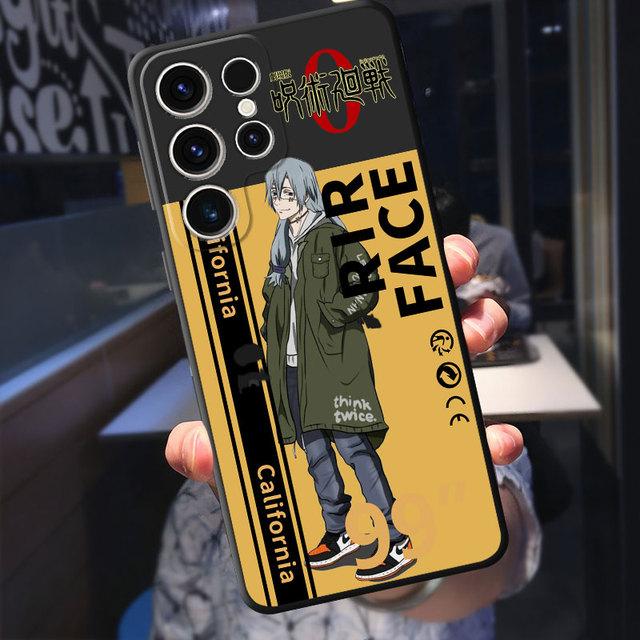 

Чехол для Samsung Galaxy S21 S23 Ultra 5g S8 S7 S20 Fe S22 Plus S10e S10, милый свитер с рисунком дзюдзюцу кайсен, пуховик, чехол Samsung S23 5G