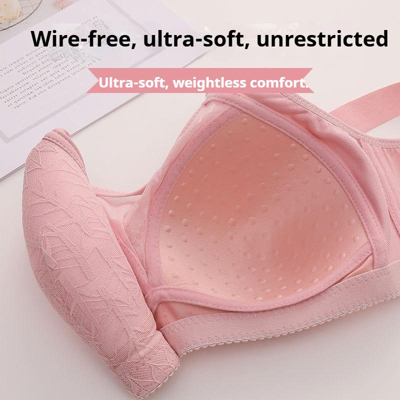 Large Size Thin Non-magnetic Bra for Side Breasts Push-up Anti-exposure Bra and Beautiful Back Underwear