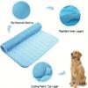 Dog Cooling Pad Ice Silk Fabric Self Cooling Gel Breathable Washable Summer Pet Mat for Dogs Cats Sofa Kennel Bed Comfortable La