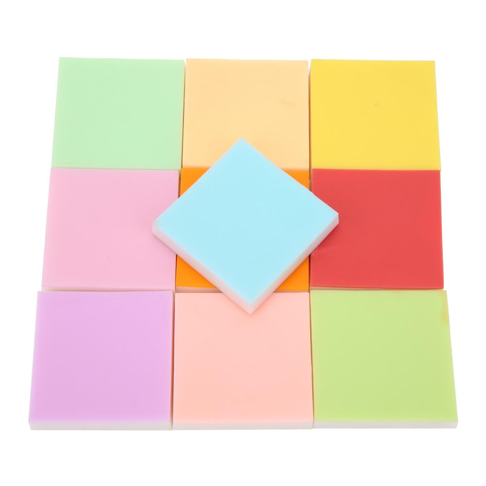 10pcs Double Layer Rubber Stamp Carving Blocks for Handcraft DIY Stamps Making