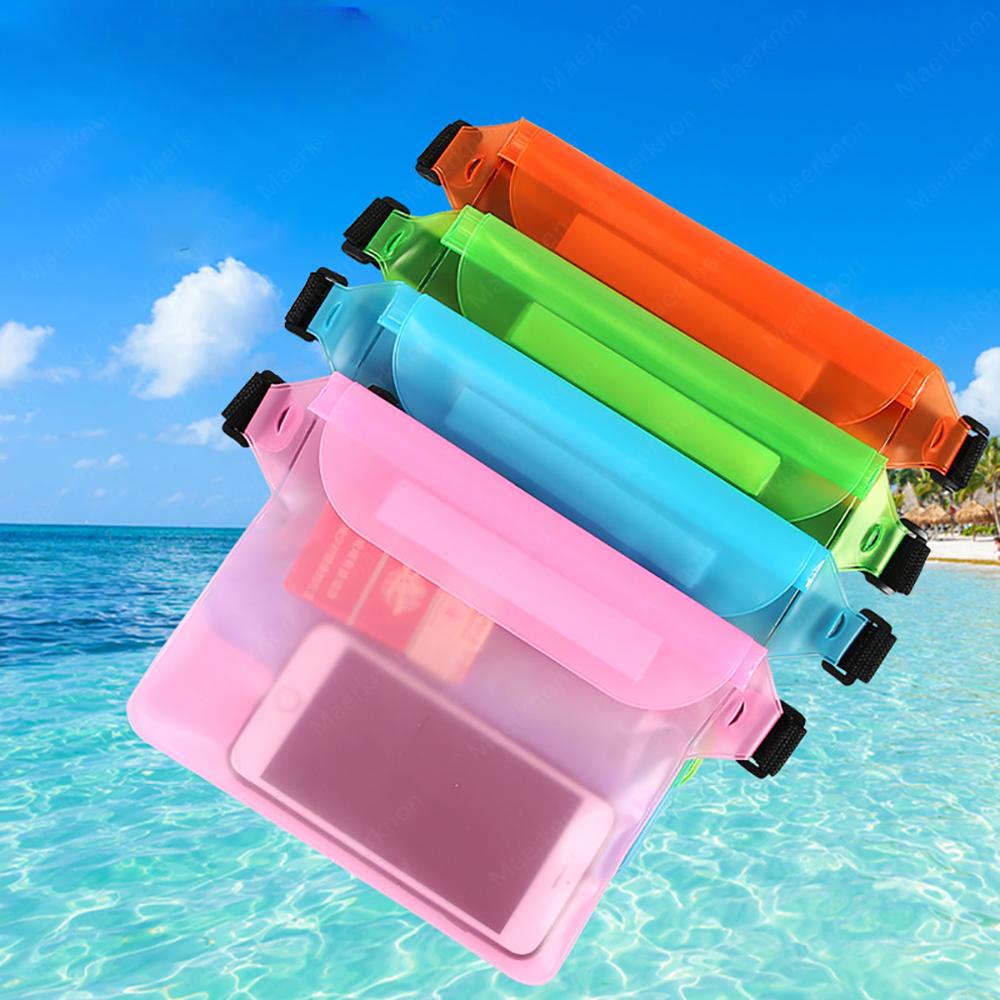 

Waterproof Waist Bag Swimming 3-Layer Waterproof Sealing Rafting Diving Bag PVC Beach Bag Underwater Phone Case Dry Shoulder Bag