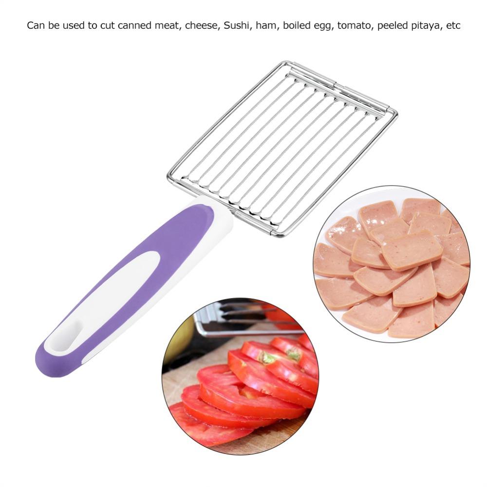 Serrated Slicing Tomato Slicers Comfortable Handle Fruit Cutter Soft Food Cutting Tool Boiled Egg