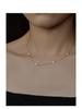 S925 Sterling Silver Four-Leaf Clover Necklace: Light Luxury, High-End Versatile Clavicle Chain with Starry Sky Design for Women