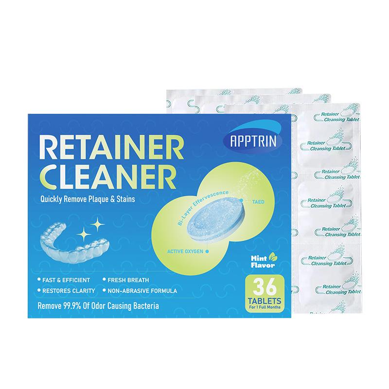 Denture & Braces Cleaning Tablets - Removes Tartar & Stains