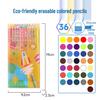 Zhenglin Erasable Colored Pencils – 24, 36, and 48 Color Sets for Children and Students Drawing and Coloring.