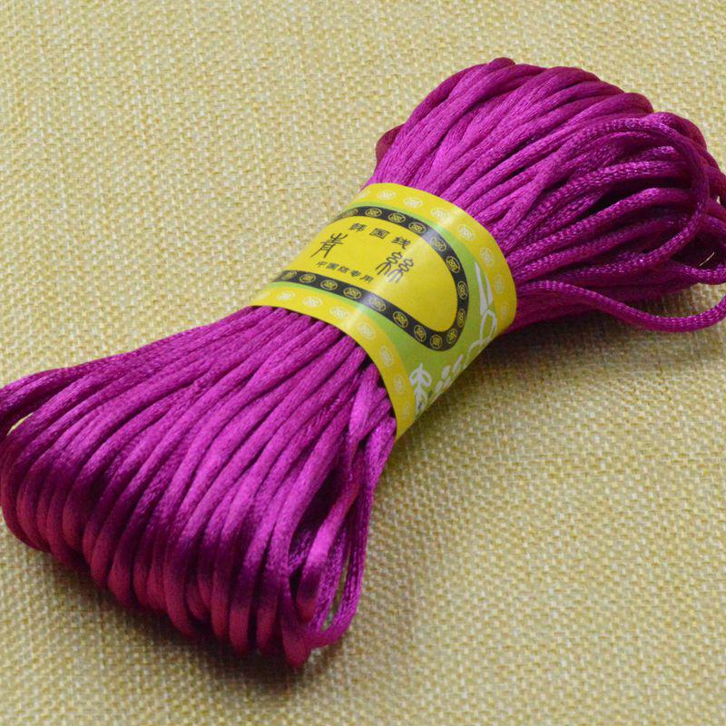 Line 5 Chinese Knot Wire, Bracelet Jewelry Accessories Braided Rope Diy Handmade Material Silk 20 Meters Per Tie