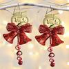 Set de 2 articole de decorare pentru brad de Crăciun Clopote pentru ușa principală, perete, brad, clopoțe, ornamente, recuzită, decor de Crăciun, pentru biroul de acasă, sufragerie