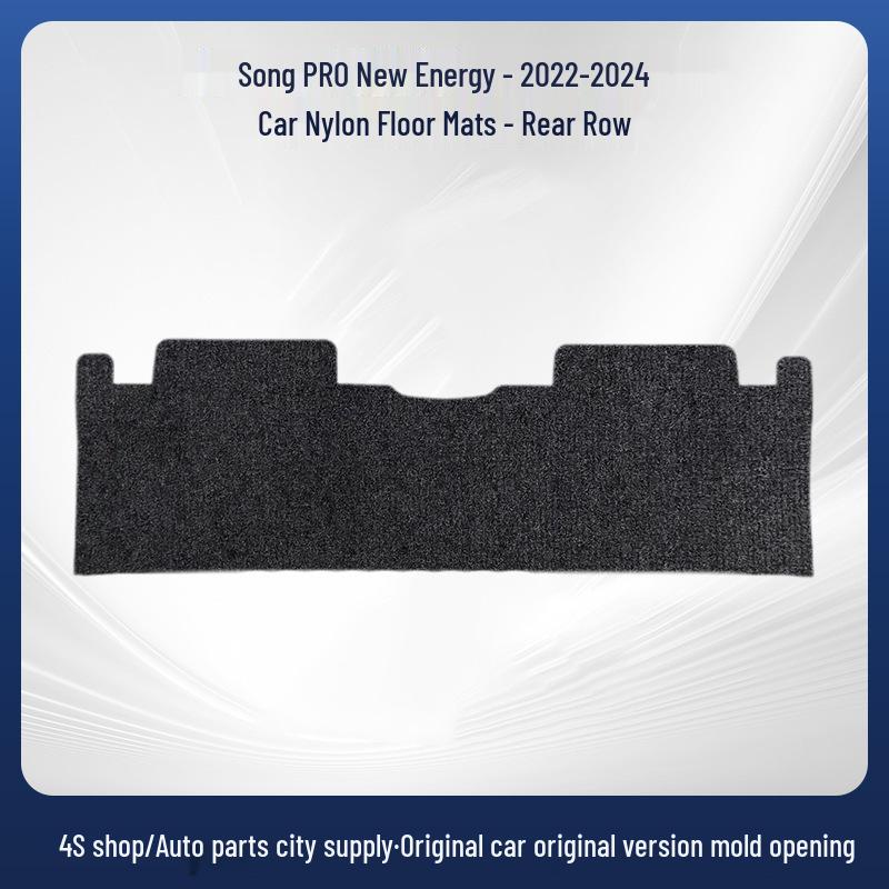 Black Nylon Dirt-Resistant Non-Slip Floor Mats for BYD Song Pro New Energy (2022-2024 Models)