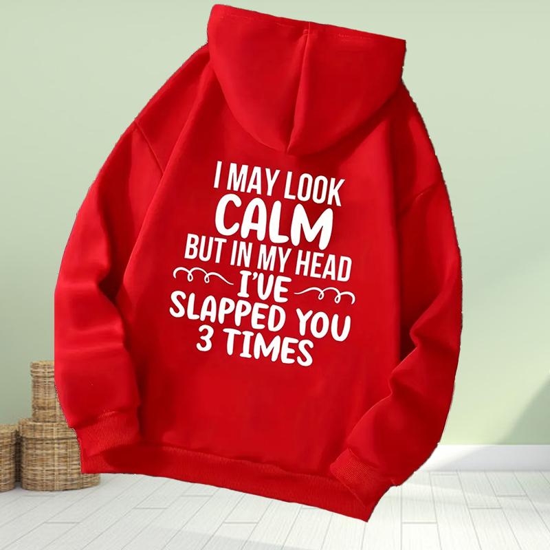 Женская мода Красивые белые буквы Печать свободные толстовки с капюшоном Топы блузка — фото 4