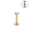 Stainless Lip Stud with Accents for Body