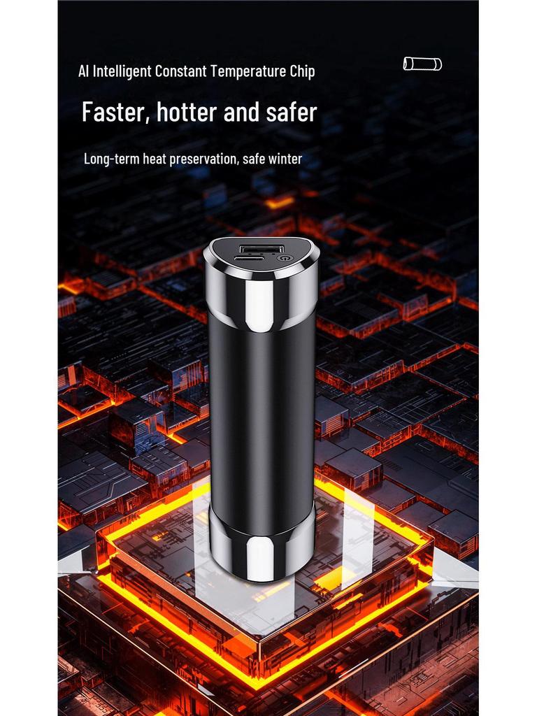 Magnetischer Handwärmer & geteilte Powerbank: Tragbares 2-in-1-Minigerät