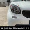 Car Front Headlight Eyelid Lamp Eyebrow Decoration Trim Strips For Mercedes Benz Smart Fortwo Forfour 453 2015- Accessories