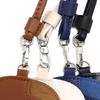 Fashion Pu Double-Sided Leather Eyeglasses Protective Cover Portable Leather Mirror Clip Neck Eyeglasses Bag Anti-Lost Eyeglasse