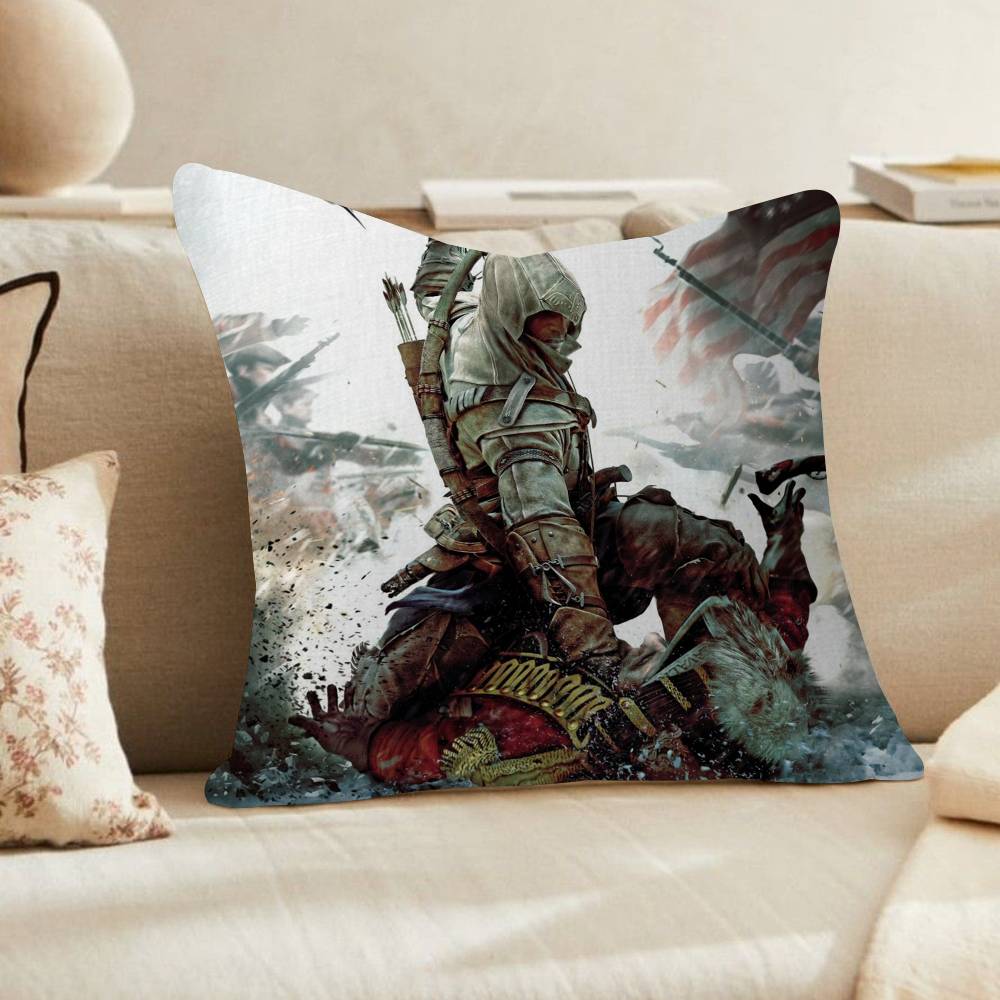 Game AssassinES S Creed Personalized Pillow Cover Kids Bedroom Wild Party Decor Pillowcase kid Birthday shower Gift