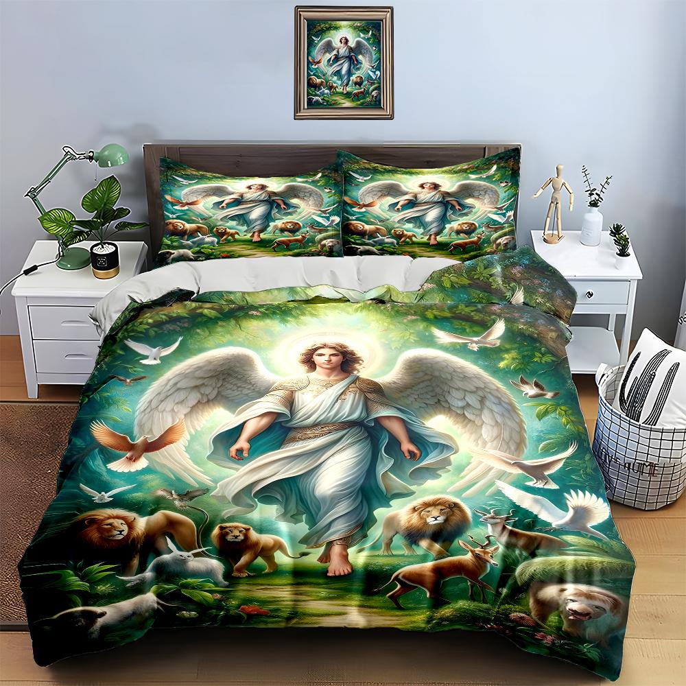 Angelic Nature Scene. Bedding Duvet Cover Sets Duvet Covers Pillowcases Gifts (1 * Duvet Cover 2 * Pillowcases, Without Duvet Insert)